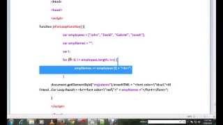TAMIL FOR LOOP IN JAVASCRIPT DEMO