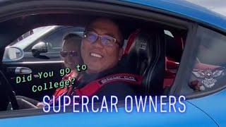 Asking Rich Supercar Owners if They Went to College! #shorts