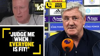 "JUDGE ME WHEN EVERYONE IS FIT!" Steve Bruce discusses difficult expectations of Newcastle fans