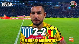 Avaí 2 x 2 Brusque - Melhores Momentos - COMPLETO - Semifinal Catarinense 2024 Volta