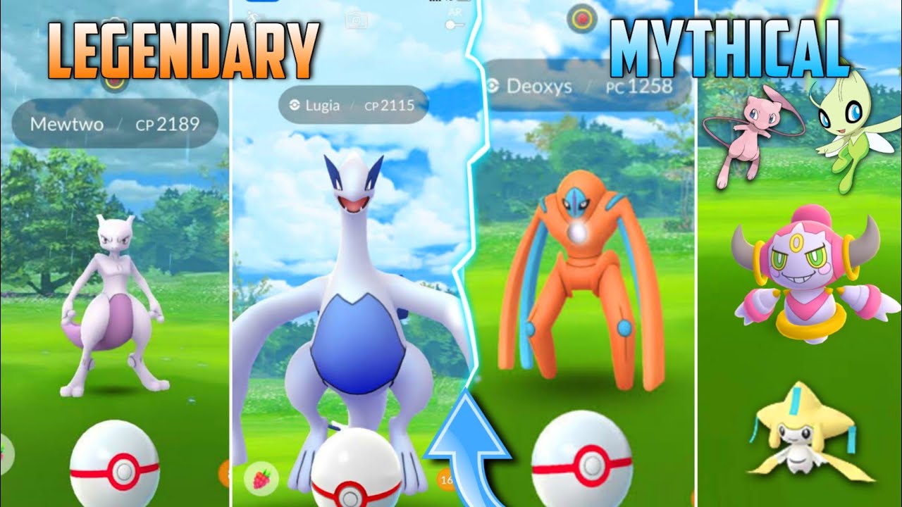 Legendary Vs Mythical Pokemons | Difference Between Legendary ...