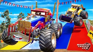 The MOST INSANE JCB Monster Truck Obstacles Ramp Challenge - Monster Trucks Jam