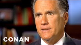 Mitt Romney Tries To Soften His Image On "60 Minutes" | CONAN on TBS