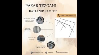 Portatif Pazar Tezgahı - Pazar Kampeti