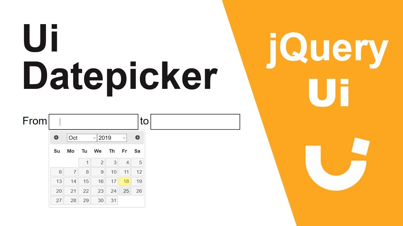 Jquery Ui Datepicker Ui Datepicker Range Between Two Dates Youtube
