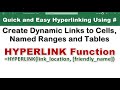 Excel HYPERLINK Function: Create Dynamic Links to Cells, Ranges, Workbooks, and Emails