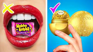 วิธีแอบเอาขนมเข้าไปกินในห้องเรียนฉบับคนรวย VS คนจน || แอบกินขนมมหาสนุก โดย Kaboom Go