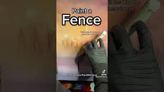 #Paint an old #Country #Fence in 1 min like #PaintWithJosh #Shorts #ArtShorts #FYP #BobRoss #Artist