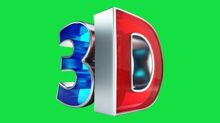 3D Logo copyright free green screen #Logo3D #greenscreen