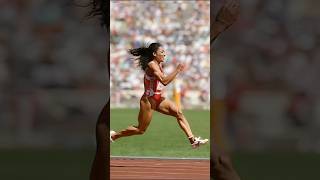 World Fastest woman sprinter of all time Florence Griffith-Joyner #100m #Olympic #athletics #sorts