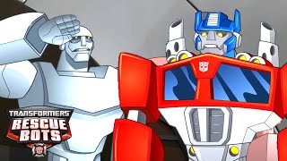 Saudação ao Optimus Prime! | Transformers Rescue Bots | COMPILAÇÃO | Desenho animado infantil