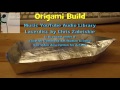 kitchen foil rc boat part 1 origami build