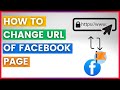 How To Change Facebook Page URL (in 2024)