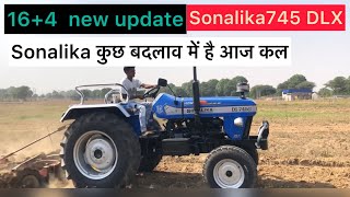 😮किसान को संतुष्ट करने की जिम्मेवारी है खेत ही पहुंच गए डीलर Sonalika 745 demo #tractor #sonalika