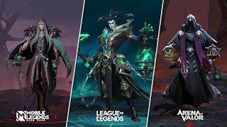 Mobile Legends vs LoL Wild Rift vs Arena of Valor - Heroes Comparison | GOD OF MLBB
