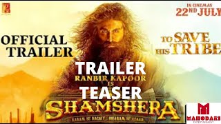 #shamshera  | Shamshera Teaser/Trailer | Ranbir Kapoor | Shamshera Movie | ALL ABOUT SHAMSHERA