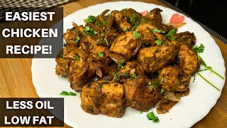 EASIEST CHICKEN RECIPE 🇮🇳 | High Protein - Low Fat Chicken Recipe For MUSCLE BUILDING(WITH MACROS)