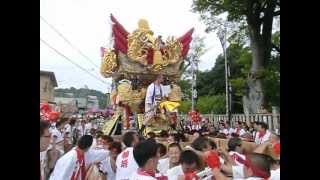 曽根天満宮　本宮　中筋西　宮前　屋台練り