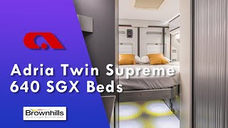 How To Use Your Adria Twin Supreme 640 SGX Beds