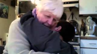 jack gets a BIG HUG from grandma nai-nai (pdd-nos boy, age 7)