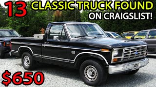 13 Amazing Classic Trucks You Can Still Find on Craigslist!
