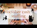 October Cash Envelope Stuffing | Paycheck #1 | $595 | Sinking Funds | Low Income Budget | 2022