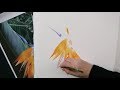 Painting a Strelitzia Reginae -  Preview ⎮Billy Showell ⎮Watercolour Beautiful