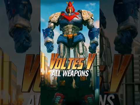 VOLTES V – All Weapon Showcase #shorts #voltesv #anime