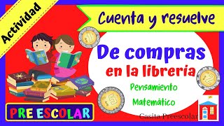 DE COMPRAS EN LA LIBRERÍA #Aprendeencasa Matemáticas para Niños