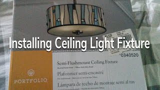 Installing Tiffany Style Ceiling Lamp (Remastered) Model 0340520