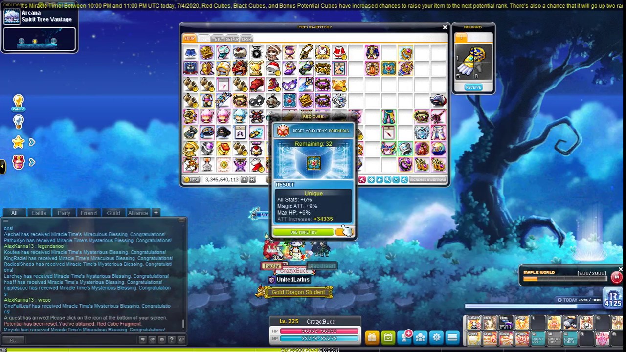 Maplestory Miracle Cube Youtube