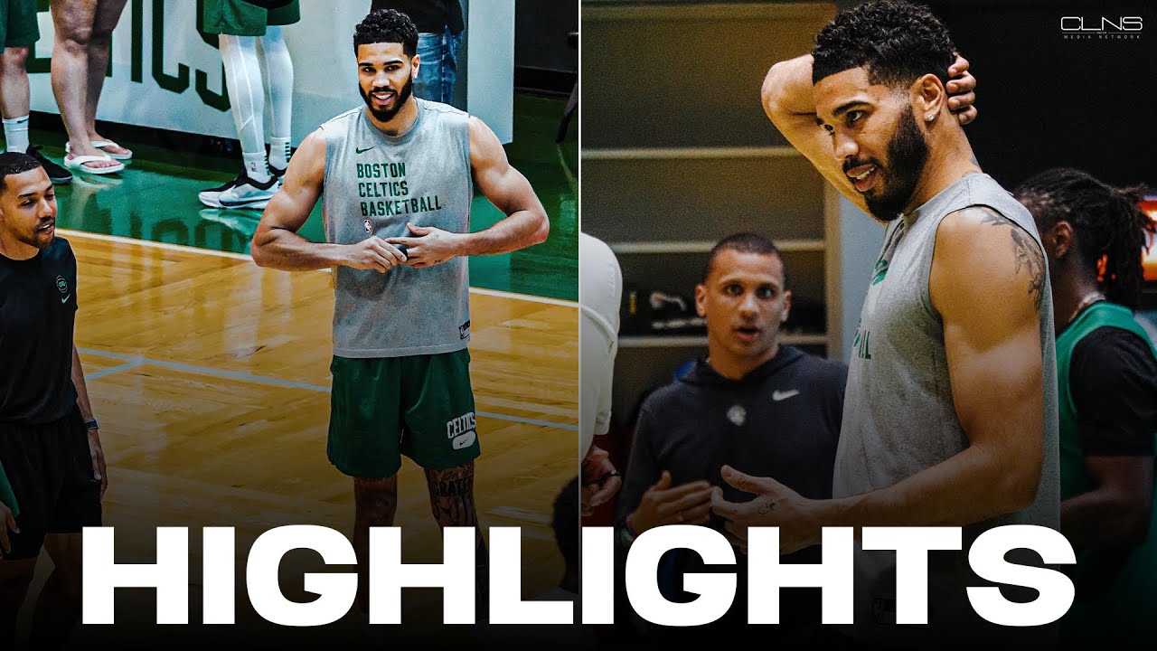 Jayson Tatum JOKES AROUND After Celtics Practice | HIGHLIGHTS - YouTube