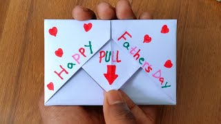 Pull Tab Origami Envelope Card | Father's Day Card | DIY - SURPRISE MESSAGE CARD FOR FATHER'S DAY