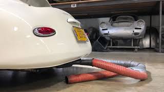 Porsche 356 high compression twin plug with custom sebring exhaust