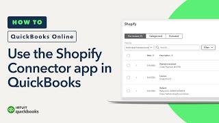 How to use the Shopify Connector app in QuickBooks