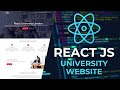 React JS University Website Project | Tutorial for Beginners - PART 1