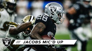 Josh Jacobs Mic'd Up vs. Saints: 'We Gonna Shock the World!' | Las Vegas Raiders