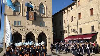 Alza bandiera San Marino febbraio 2025  #sanmarino #bandiera