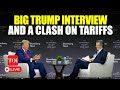 TRUMP LIVE | Ex-U.S. Pres Defends Tariffs, Trade Wars In Aggressive Bloomberg Interview | Chicago