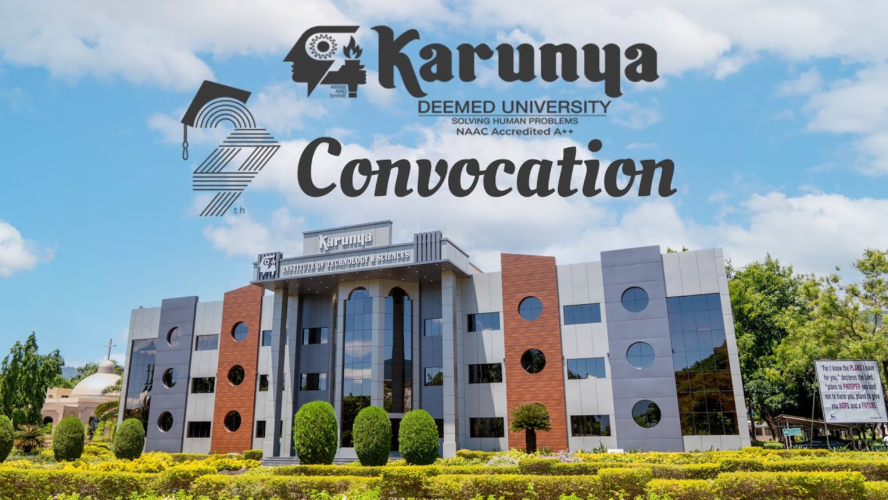 🔴🅻🅸🆅🅴 Karunya | 27th Convocation | 8th July 2023 - YouTube