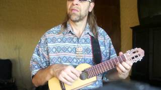 Tiny guitar, Ukulele Guitar, Andrei Krylov, Renaissance German Fuga for Lute