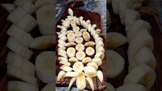 Food I Quick preparation of banana dessert for the festive table #food #dessert #bananas #shorts