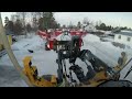 4k volvo l60h 2.0 making more space for snow in a residential area with mählers flipperbucket