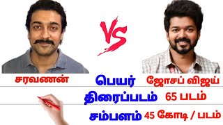 சூர்யா 🆚 விஜய் tamil comparison surya vs vijay