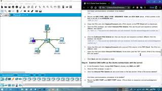 9.3.1.2 Packet Tracer Simulation - Exploration of TCP and UDP Communication