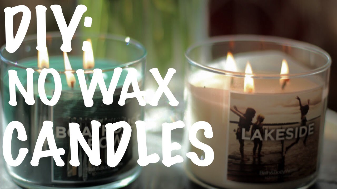 DIY: No Wax Candles - YouTube