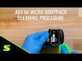 Shure Wireless Bodypack Cleaning Procedure: ADX1M Micro Bodypack