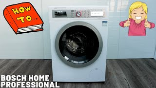 Bosch Home Professional Washing Machine Demo