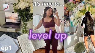 leveling up diaries 🌸 establishing a routine & self-reflection (ep 1)