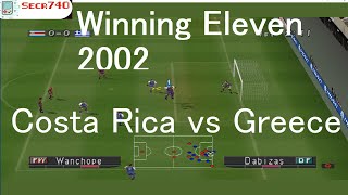 Winning Eleven 2002 PS1 World Cup Second Match Costa Rica vs Greece